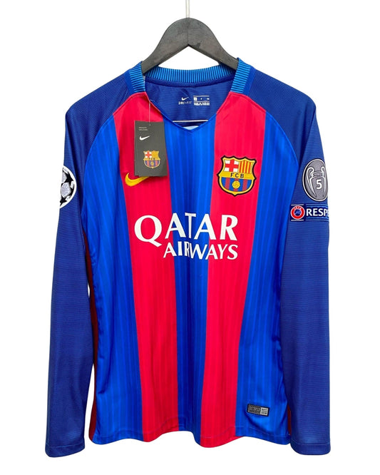 Neymar 11 Jersey FC Barcelona Jersey Champions League 2016/2017 Long Sleeve
