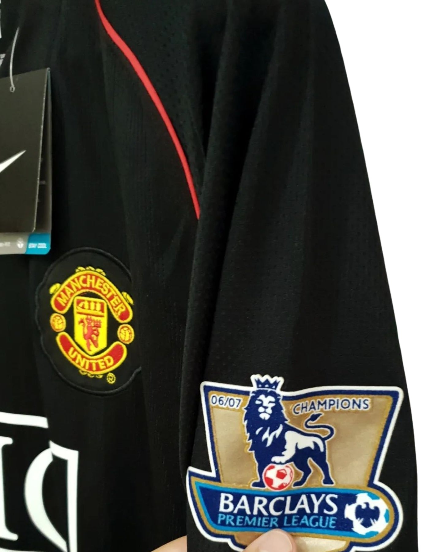 Cristiano Ronaldo #7 Jersey Manchester United 2007/2008 Long sleeve Black Away Jersey