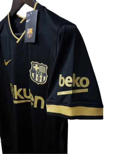 Messi #10 Jersey FC Barcelona 2020/2021 Football Shirt Away Black Soccer