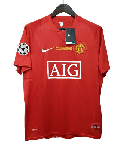 Cristiano Ronaldo #7 Manchester United 2008 Jersey UCL Final Home Shirt