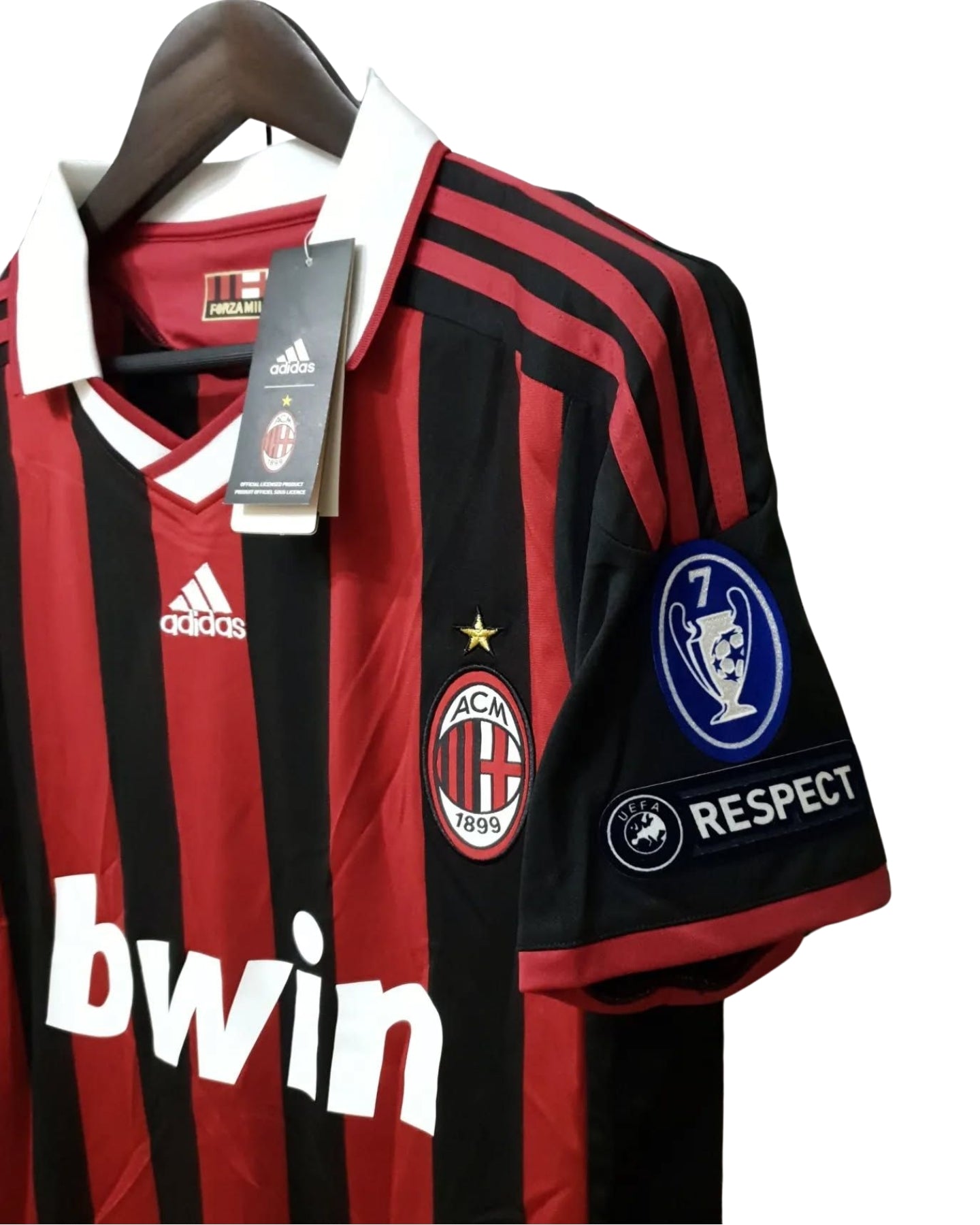 Ronaldinho #80 AC Milan 2009/2010 Home Jersey