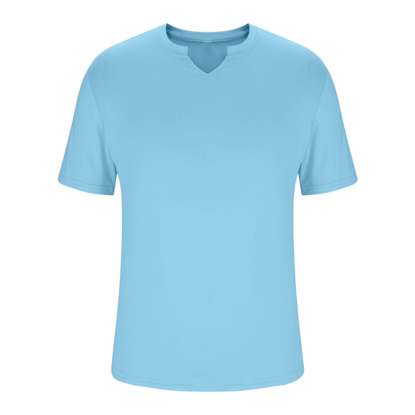 Men’s Short Sleeve Sports T-Shirt – Quick Dry, Breathable, Light Blue