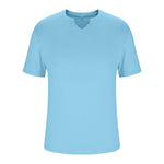 Men’s Short Sleeve Sports T-Shirt – Quick Dry, Breathable, Light Blue