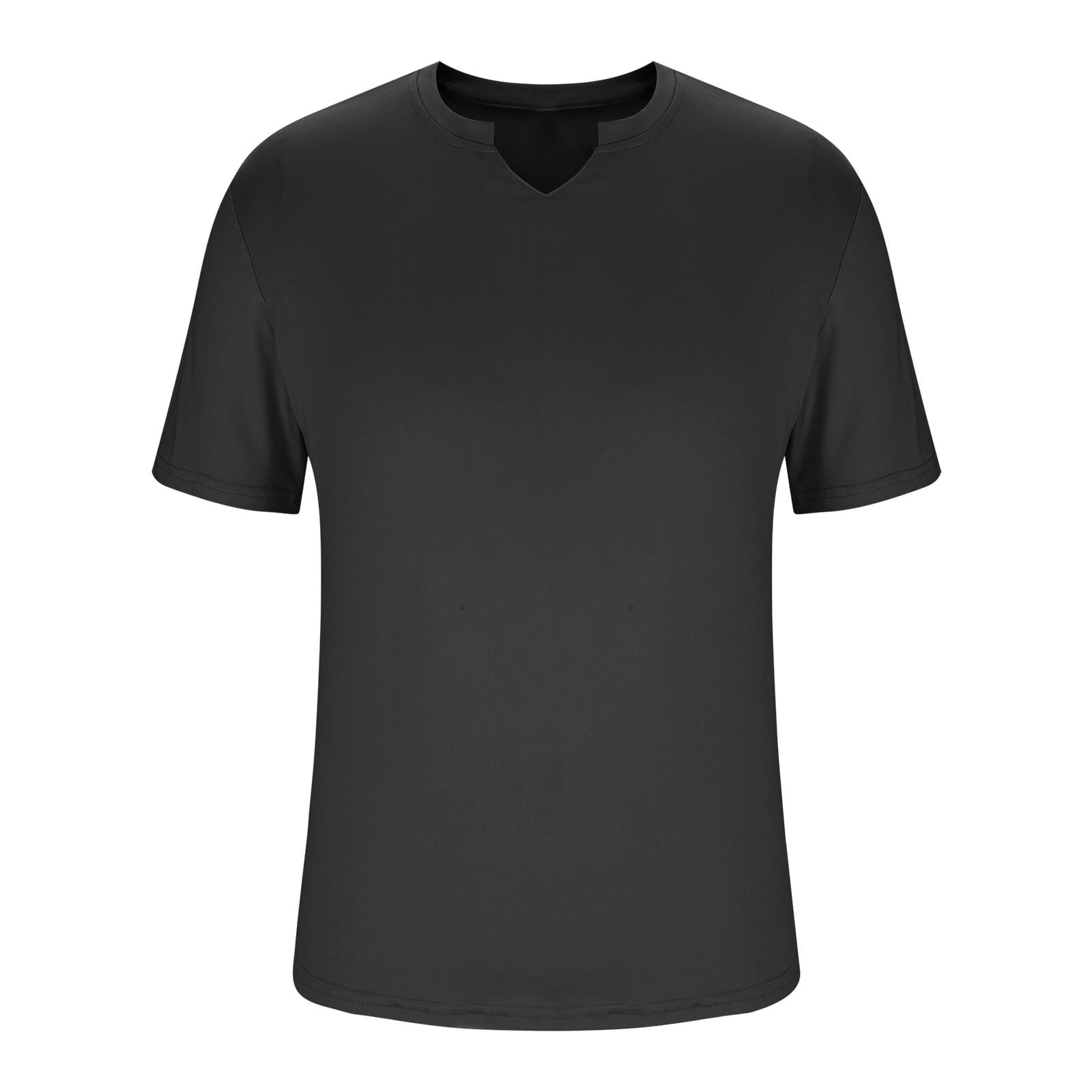 Men’s Short Sleeve Sports T-Shirt – Quick Dry, Breathable, Black
