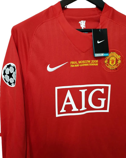 Cristiano Ronaldo #7 Jersey Manchester United 2008 UCL Final Long sleeve Home