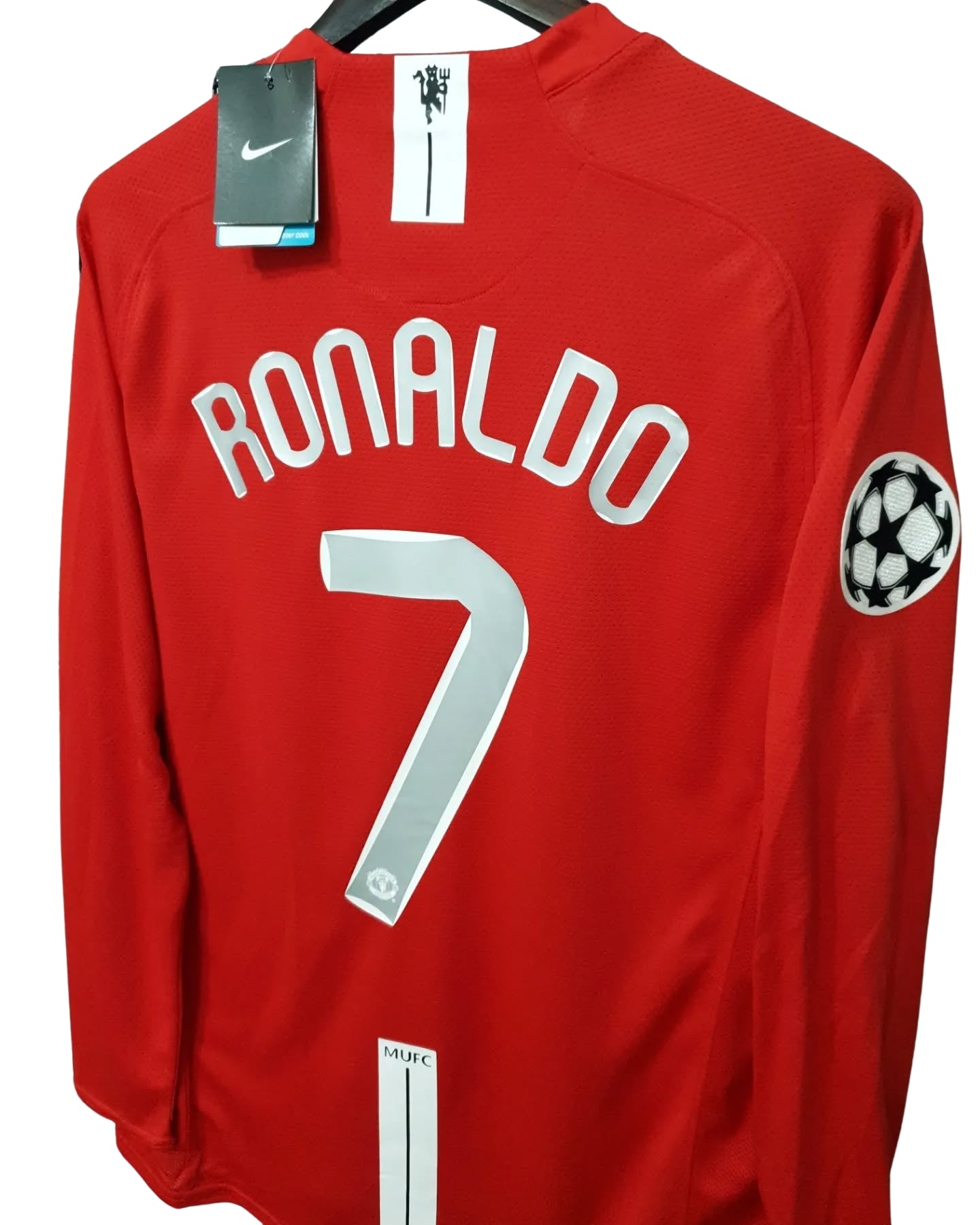 Cristiano Ronaldo #7 Jersey Manchester United 2008 UCL Final Long sleeve Home