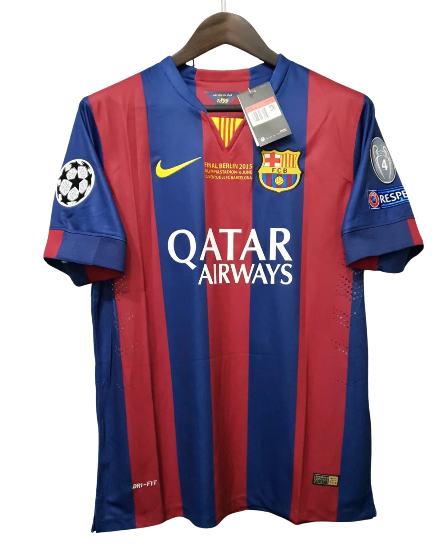 Messi #10 Jersey FC Barcelona 2014-2015 Home Retro Champions League Edition