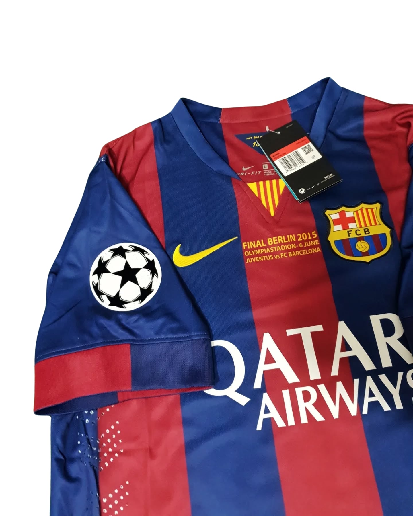 Messi #10 Jersey FC Barcelona 2014-2015 Home Retro Champions League Edition