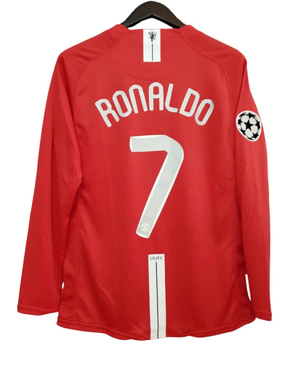 Cristiano Ronaldo #7 Jersey Manchester United 2008 UCL Final Long sleeve Home