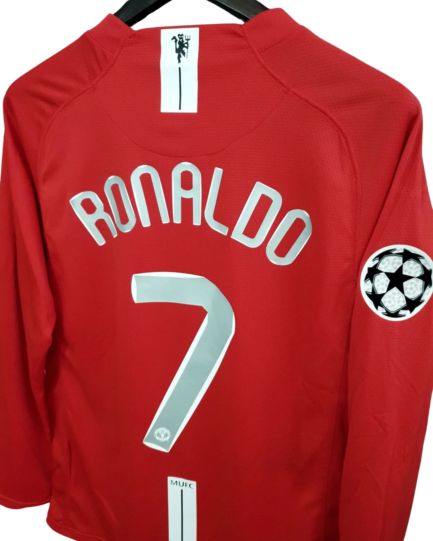 Cristiano Ronaldo #7 Jersey Manchester United 2008 UCL Final Long sleeve Home