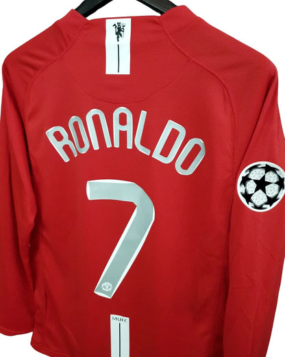 Cristiano Ronaldo #7 Jersey Manchester United 2008 UCL Final Long sleeve Home