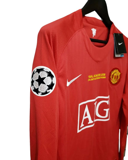 Cristiano Ronaldo #7 Jersey Manchester United 2008 UCL Final Long sleeve Home
