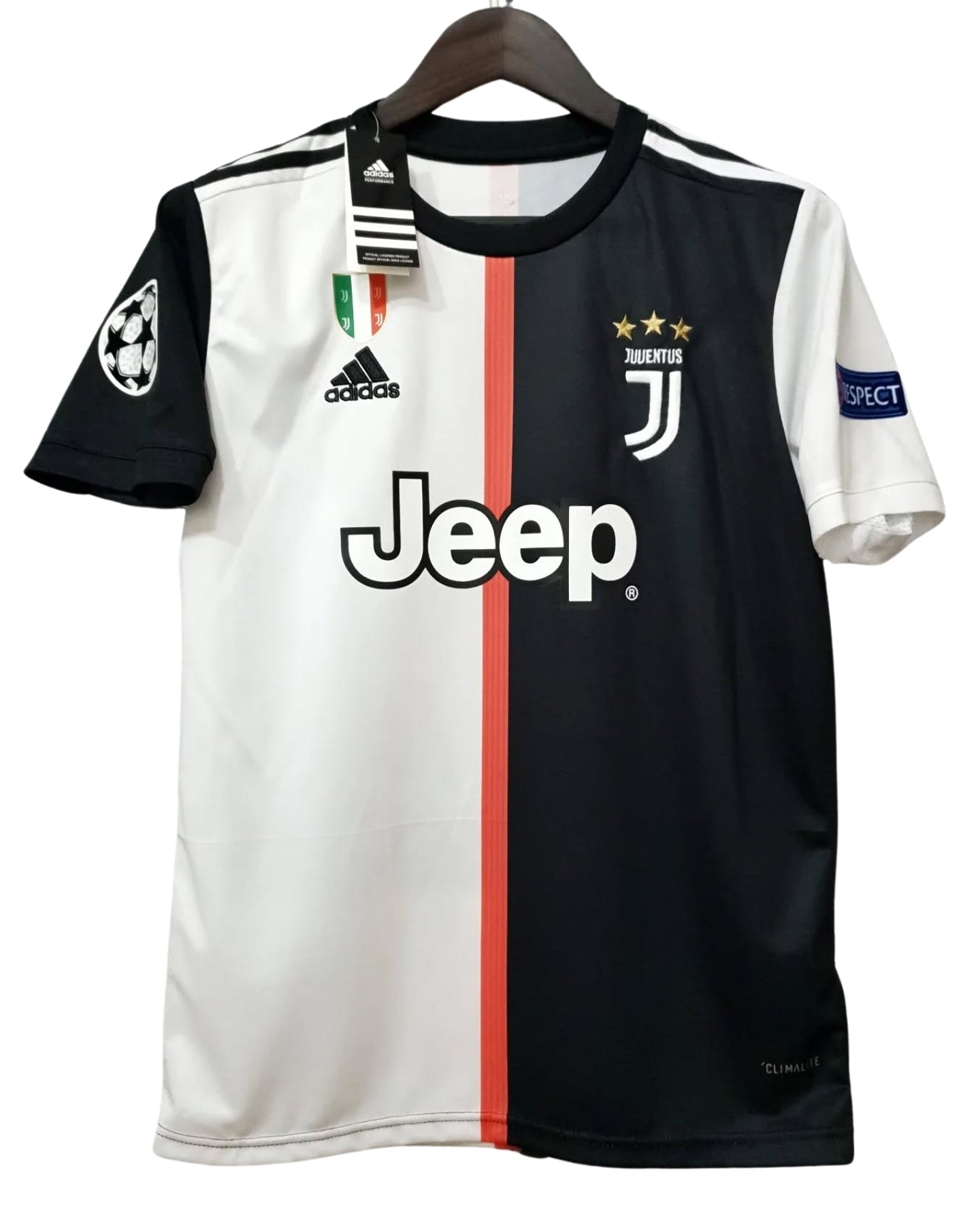 Cristiano Ronaldo #7 Juventus 2019–20 Home Jersey with UCL Patch