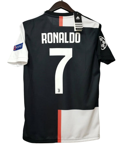 Cristiano Ronaldo #7 Juventus 2019–20 Home Jersey with UCL Patch