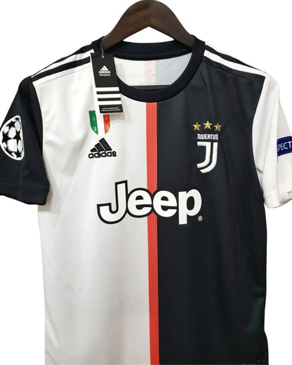 Cristiano Ronaldo #7 Juventus 2019–20 Home Jersey with UCL Patch