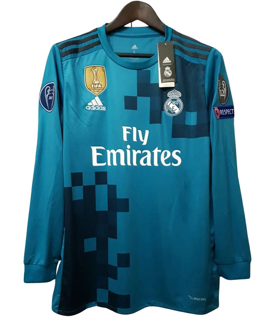 Ronaldo #7 Jersey Real Madrid Champions League 2017/2018 Long Sleeve Jersey