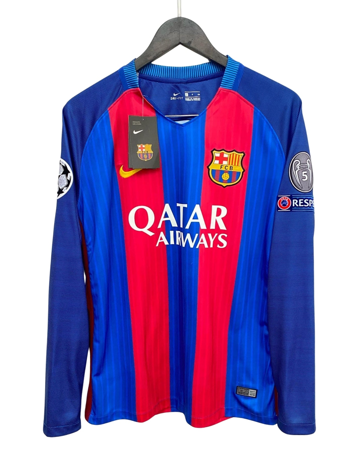 Neymar 11 Jersey FC Barcelona Jersey Champions League 2016/2017 Long Sleeve