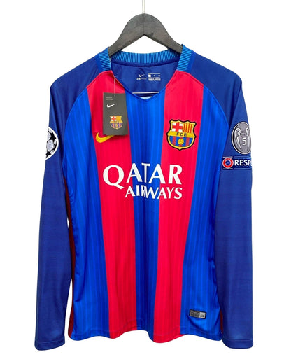 Neymar 11 Jersey FC Barcelona Jersey Champions League 2016/2017 Long Sleeve