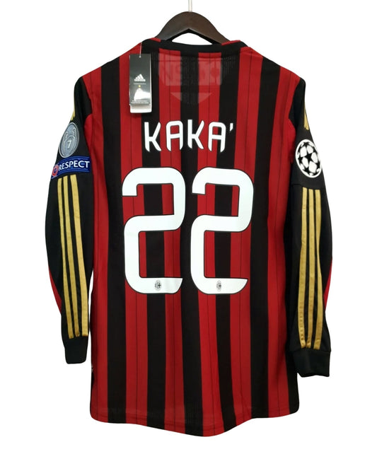 Ricardo Kaka #22 jersey Ac Milan 2013/2014 Home Long Sleeve Men shirt