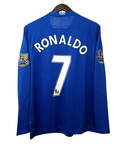 Cristiano Ronaldo#7 Jersey Away Manchester United 2007/2008 Long Sleeve