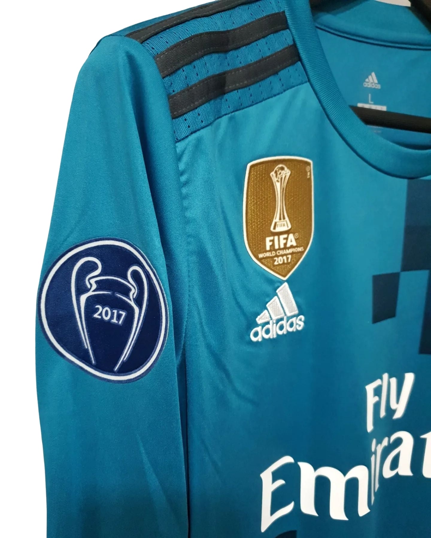 Ronaldo #7 Jersey Real Madrid Champions League 2017/2018 Long Sleeve Jersey