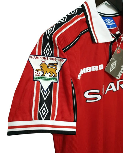 David Beckham 7 Manchester United 1998-1999 Short Sleeve Soccer Red Jersey